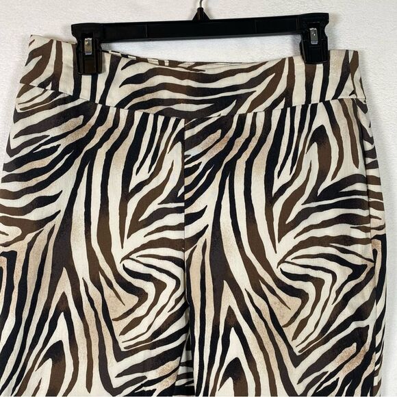 Chico's So Slimming Zebra Print Crop Pants Size 0.5 - Picture 6 of 12